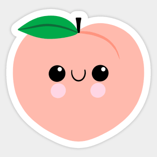 Peach Sticker